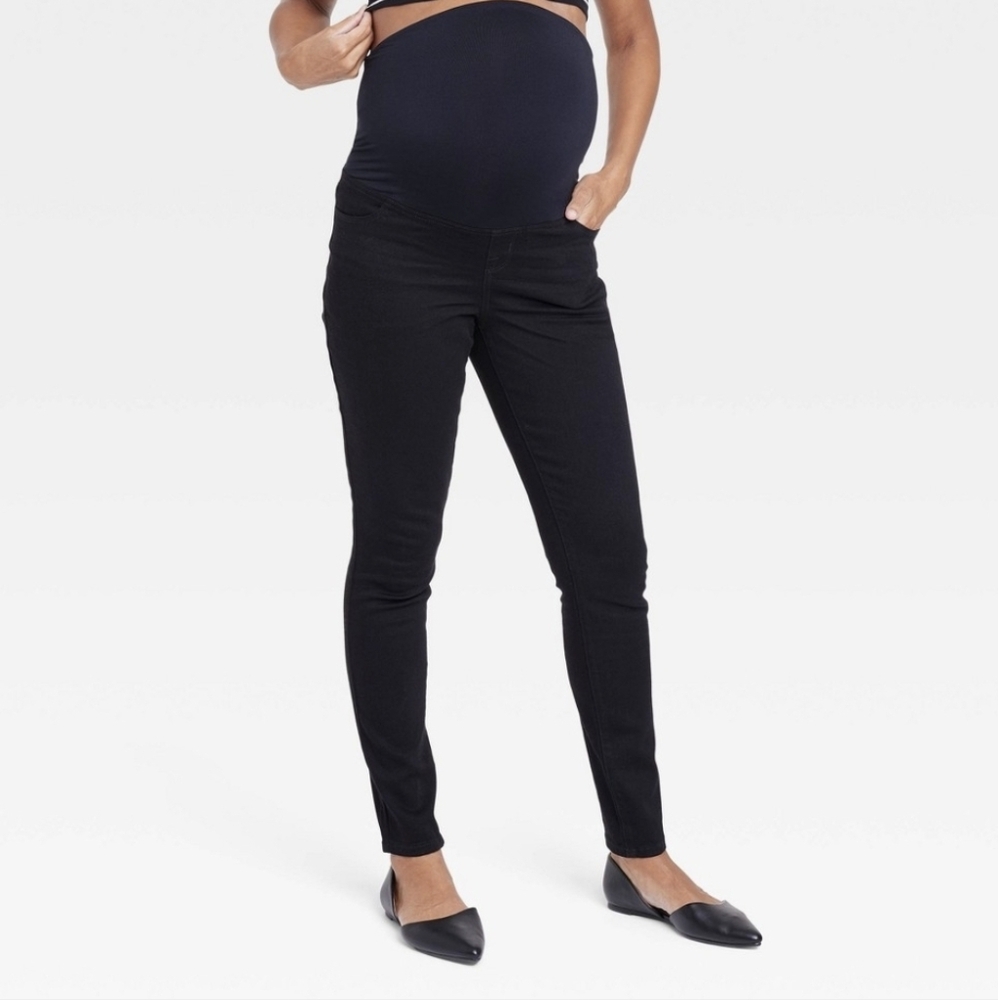 Ingrid & Isabel Black Skinny Maternity Pants
